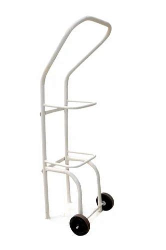 White Hospital Oxygen Cylinder Trolley At Rs 3000 In Panipat Id 2850435295455