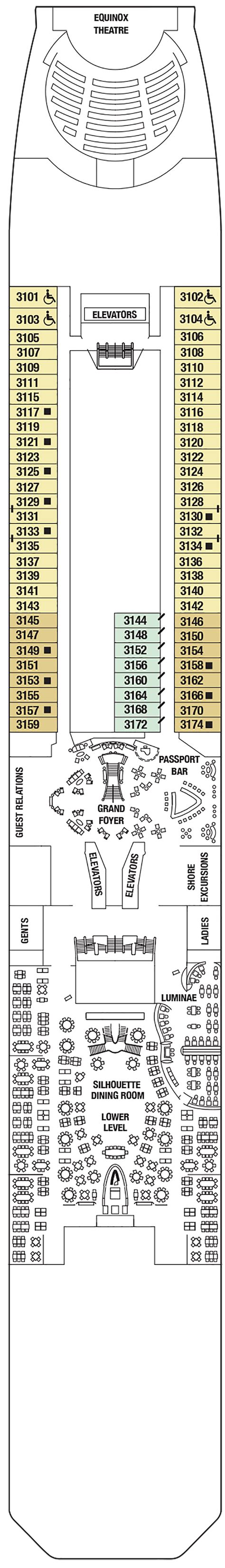 Deck Plans - Celebrity Equinox - Planet Cruise