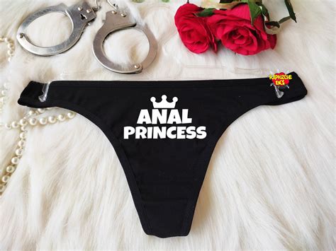 Anal Princess Thong Hot Wife Naughty Panties Fetish Etsy