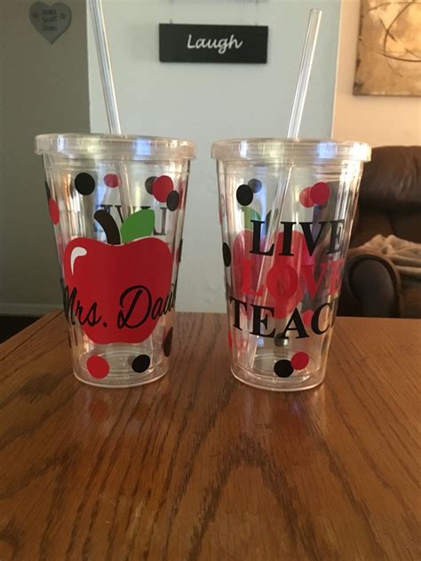 Teacher Cups Diy Diy Cups Diy Glassware