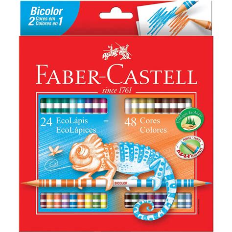 Lápiz Doble Punta Faber Castell 24PZ Papelería Lumen