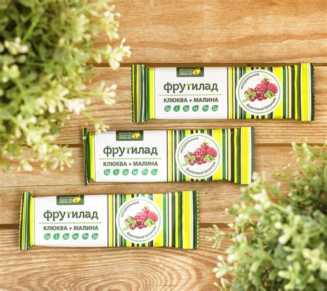 Фруктовый батончик ™ "Фрутилад БАД" с клюквой и малиной, 30 гр за 59 ...