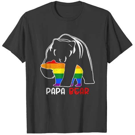 Lgbt Papa Bear Gay Pride Equal Rights Rainbow T Shirts Sold By Groupmatchingpod Sku