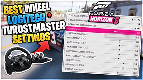 Best Steering Wheel Settings For Forza Horizon Thrustmaster Tmx