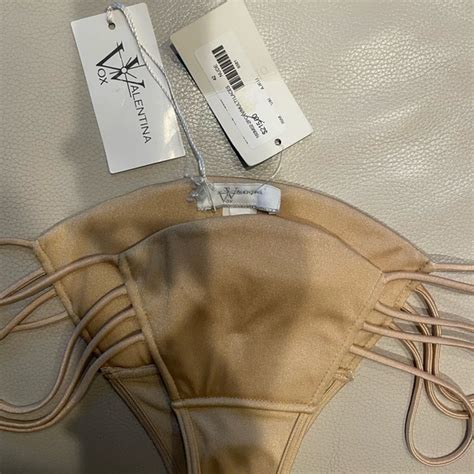 Swim Valentina Vox Nude Champagne Gold Bikini Poshmark