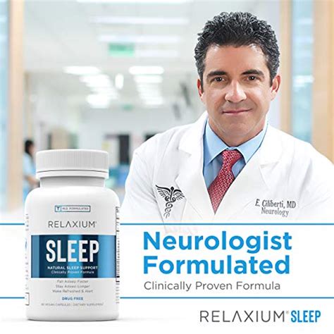 Relaxium Natural Sleep Aid Non Habit Forming Sleep Supplement For Longer Sleep And Stress