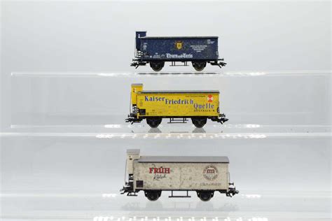 Märklin H0 Konvolut Gedeckte Güterwagen mit BrhS Früh Kölsch Kais