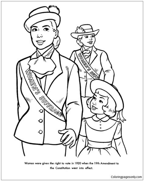 19th Amendment Coloring Pages Coloring Pages