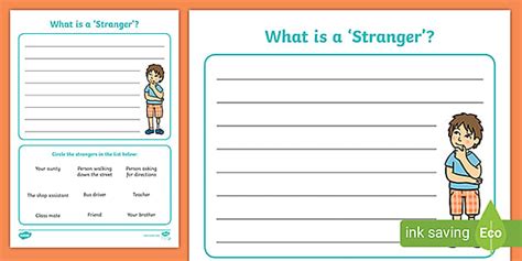 What Is A Stranger Worksheet Teacher Made Twinkl