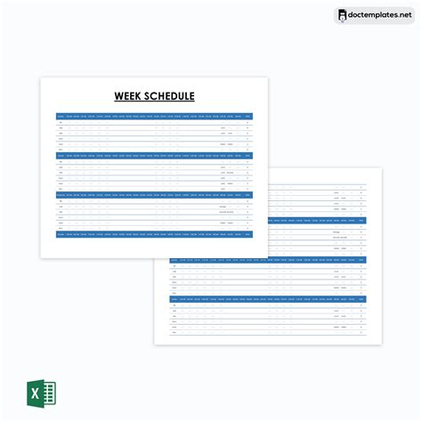 Free Employee Work Schedule Templates Word Excel