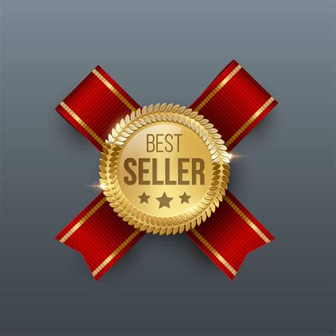 220 Excellence 3d Gold Badge With Red Ribbon Stock Illustrations