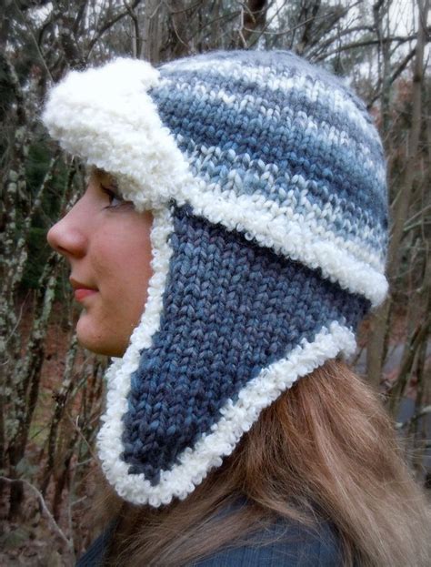 Knitting Pattern For Samedan Hat Cozy Trapper Style Earflap Hat Is A Quick Knit In Bulky Yarn