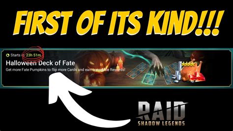 1st Ever Deck Of Fate Event In Raid Shadow Legends Youtube