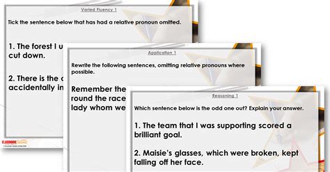 Year 5 Omitting Relative Pronouns Lesson Classroom Secrets