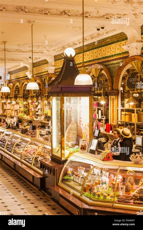 England London Knightsbridge Harrods Food Hall Chocolate Counter