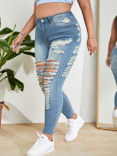 Shop Plus Size Jeans Plus Size And Curve Shein Usa