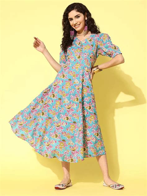 Buy Pure Cotton Ethnic Dresses Online India For Women Ladies Yufta Store