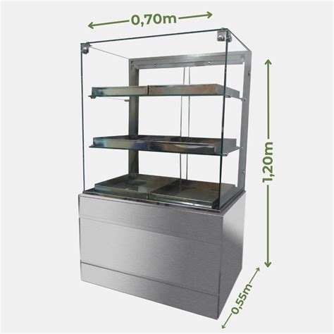 Montagem Vitrine Refrigerada Vitrine Seca E Vitrine Estufa 0 70 M