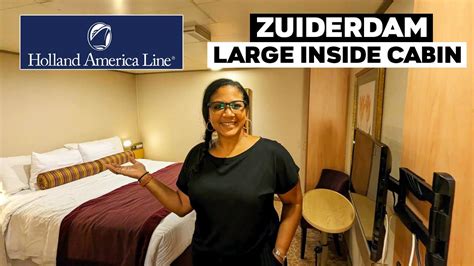 Holland America Zuiderdam Large Inside Cabin Tour Youtube