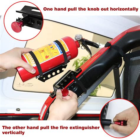 Buy Bestaoo Adjustable Roll Bar Fire Extinguisher Mount Holder For Jeep