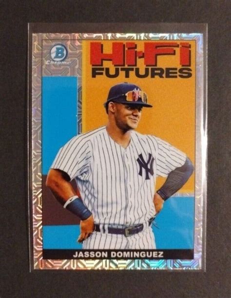 Jasson Dominguez Bowman Chrome Hi Fi Futures Mojo Refractor