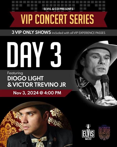 Vip Concert Diogo Light Victor Trevino Jr Elvis Co