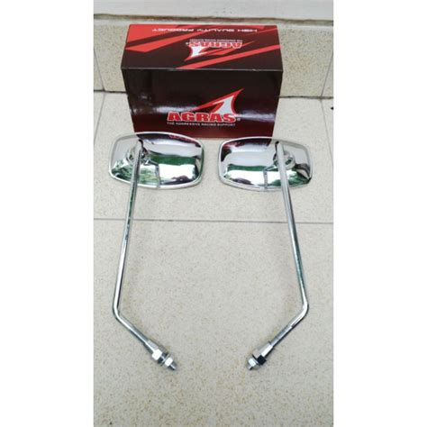 Jual Cermin Motor Kaca Spion Sepion Kotak Petak Retro Suzuki RC80 RC100