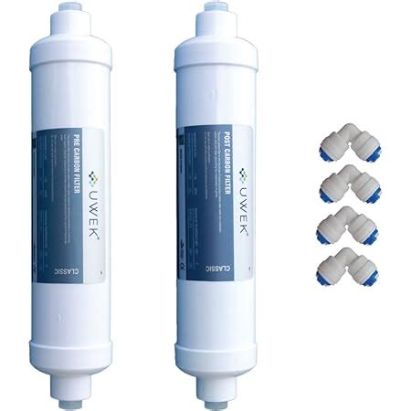 UWEK Classic Inline Pre Carbon Block And Sediment Filter Suitable For