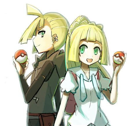 Gladion And Lillie Pokémon Heroes Pokemon Moon Pokemon Alola