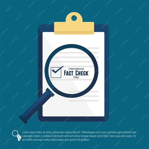 Premium Vector | Vector illustration of international fact checking day