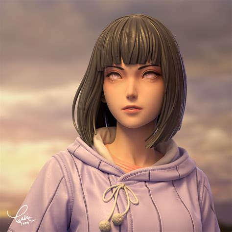 Hinata Uzumaki Finished Projects Blender Artists Community