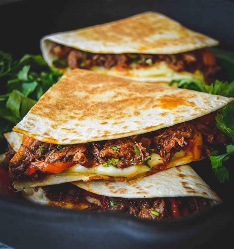 Mexican Slow Cooked Chilli Beef Quesadilla Rslowcooking