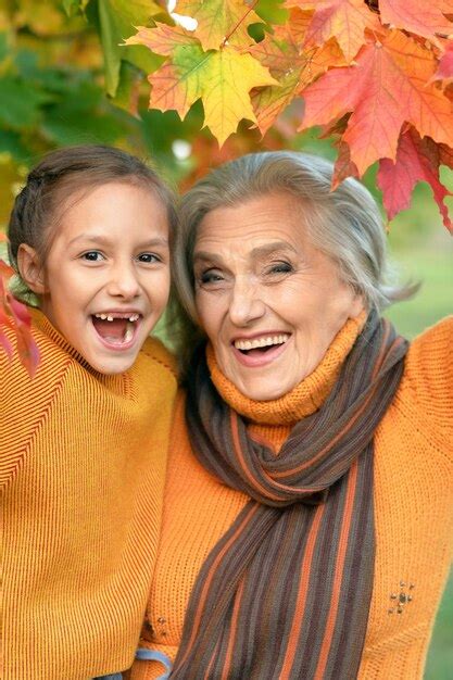 Premium Photo Grandmother And Granddaughter Having Fun