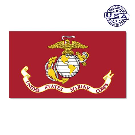 United States Marine USMC Flag Corps 7" x 4" | United states marine ...