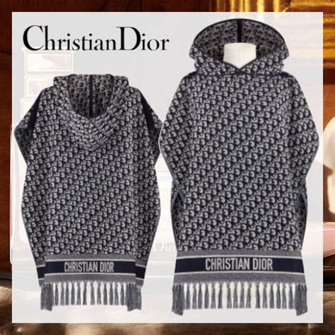 Christian Dior Dior Oblique 2022 Cruise Dior Oblique Hooded Poncho