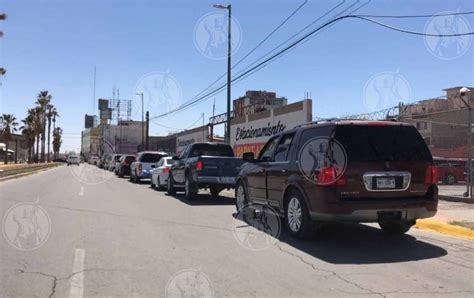 Reportan Largas Filas Para Cruzar A El Paso