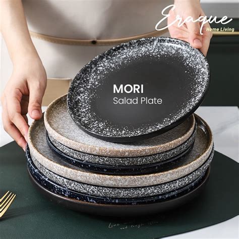 Jual Mori Salad Plate Piring Saji Makan Salad Steak Cekung Keramik