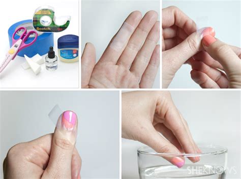 The Secret To Using Tape In Nail Art SheKnows