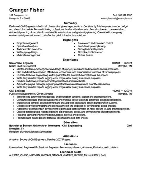 Best Civil Engineer Resume Example Livecareer Civil Engineer Resume