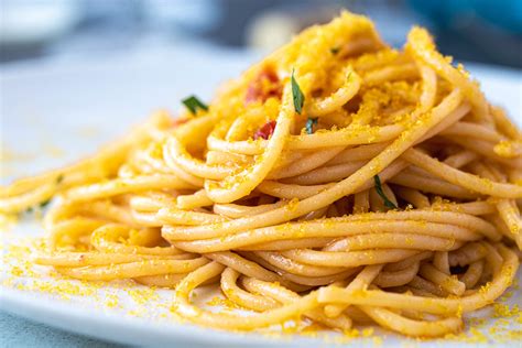 spaghetti alla bottarga mediterranean taste