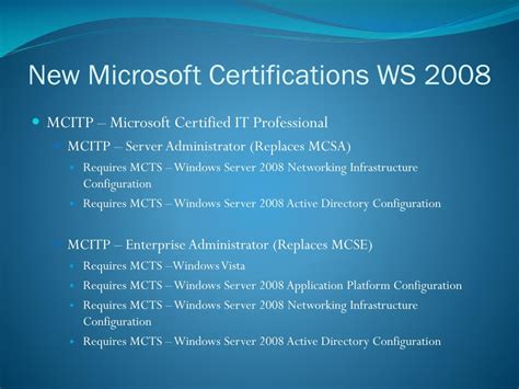 Ppt The Next Generation Microsoft Certifications Powerpoint