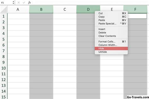 Nascondi E Scopri Colonne Righe E Celle In Excel Come