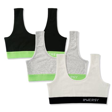 INNERSY Girls Wireless Bras Comfortable Cotton Training Bras for Teens ...