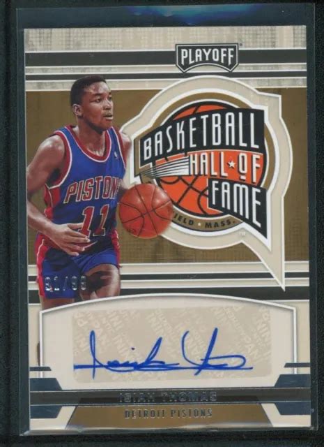 2021 22 ISIAH THOMAS 91 99Auto Panini Chronicles Playoffs Hall Of Fame