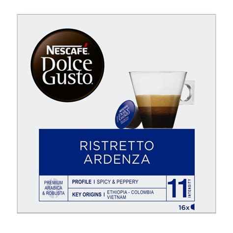 Estuche 16 cápsulas NESCAFE DOLCE GUSTO café Ristretto Ardenza Premium