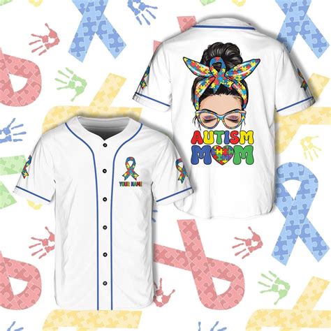 Personalized Autism Awareness Month Baseball Jersey Sold By Pickax