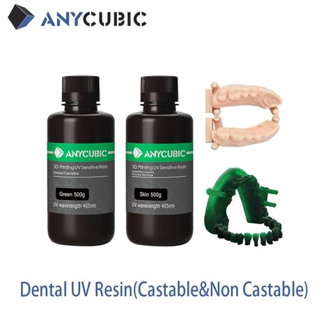 Anycubic 405nm Dental Uv Resin Castable And Non Castable 3d Printing Uv