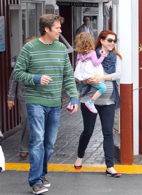 Photo Alexis Denisof Sa Femme Alyson Hannigan Et Leur Fille Satyana