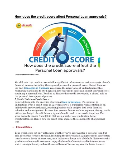 Ppt How Does The Credit Score Affect Personal Loan Approvals Powerpoint Presentation Id 12434907