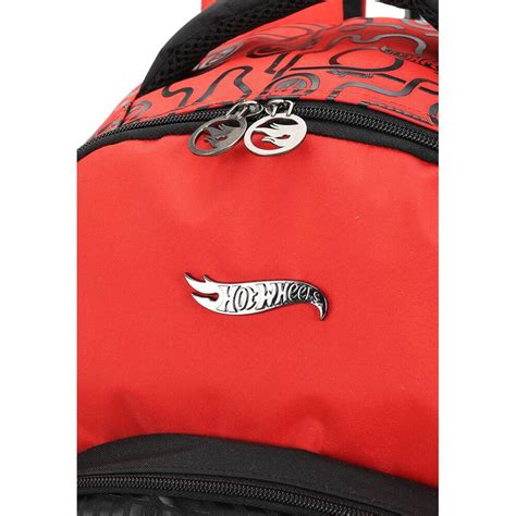 Mochila Hot Wheels Mattel em Poliéster Luxcel PT 1 UN Escolar Kalunga
